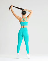 Power Seamless Sports Bra | Ceramic Turquoise WOMEN'S BEST